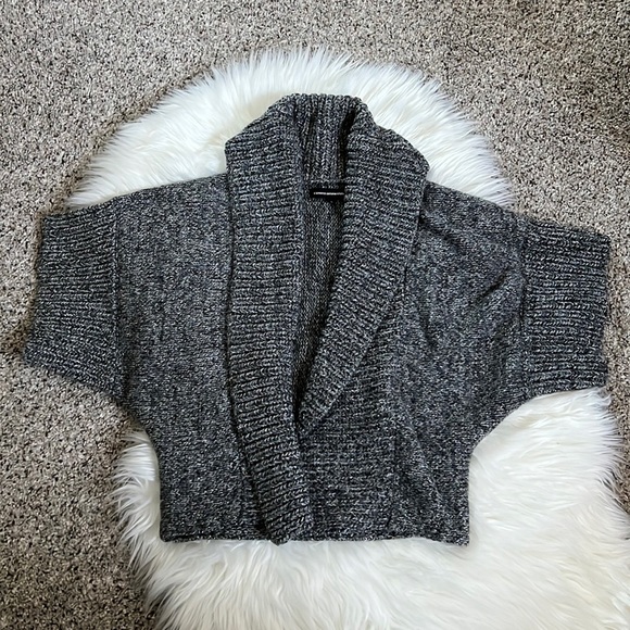 Express short sleeve sparkly knit cardigan - Picture 1 of 6